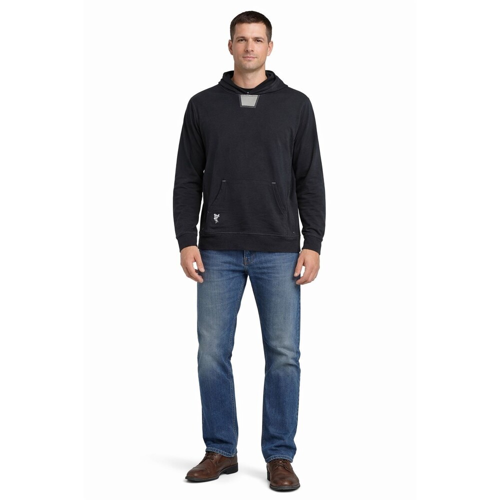 ASHWORTH New Hoodie MEDIUM Black‎ Bamboo Blend Pullover Soft Tech Golf AM2001